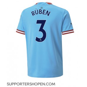 Manchester City Ruben Dias #3 Hemma Matchtröja 2022-23 Kortärmad